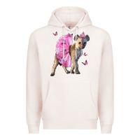 Pale Pink Baby Hyena With Tutu Premium Hoodie - LillyAllenDesigns