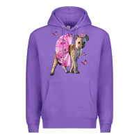 Purple Baby Hyena With Tutu Premium Hoodie - LillyAllenDesigns
