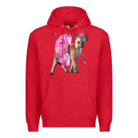 Red Baby Hyena With Tutu Premium Hoodie - LillyAllenDesigns
