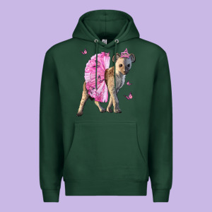 Baby Hyena With Tutu Premium Hoodie Designed By Lillyallendesigns