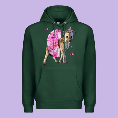 Baby Hyena With Tutu Premium Hoodie Designed By Lillyallendesigns