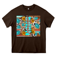 Chocolate Brown western nana Heavy Core Tee - RanaPortraitStore
