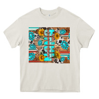 Cream western nana Heavy Core Tee - RanaPortraitStore