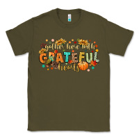 Army Green gather here with grateful hearts Classic Tee - CowGirlArtShop