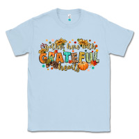 Dusty Blue gather here with grateful hearts Classic Tee - CowGirlArtShop