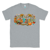 Heather Grey gather here with grateful hearts Classic Tee - CowGirlArtShop
