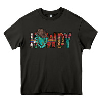 Asphalt Western Howdy Gemstone Cowboy Hat Heavy Core Tee - HowdyJamesFarm