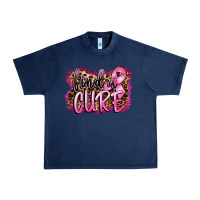 Navy find a cure Urban Heavy Tee - FaDigitalArtStudio