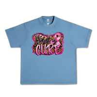 Pebble Blue find a cure Urban Heavy Tee - FaDigitalArtStudio