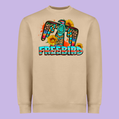 Freebird Thunderbird Heavyweight Sweatshirt Designed By Adodesignshop