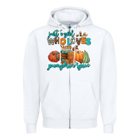 White just a girl who loves pumpkin spice Zipper Hoodie - AdoDesignShop