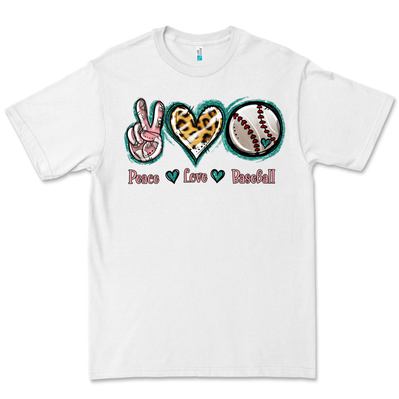 Peace Love Baseball Premium Tee by Jasminsmagicworld | Teevron
