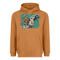 Meerkat cowhide turquoise leather background Heavyweight Hoodie - AdoDesignShop