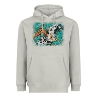 Moon Dust cowhide turquoise leather background Heavyweight Hoodie - AdoDesignShop