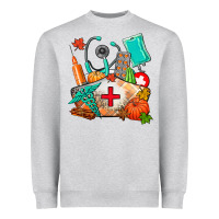 Heather Grey nurse  and fall Heavyweight Sweatshirt - AdoDesignShop