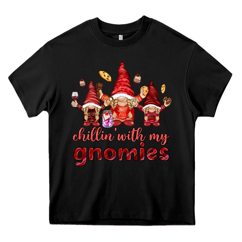 Chilling With My Gnomies Valentine's Day Heavy Core Tee by HowdyJamesFarm | Teevron