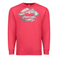 Cardinal baseball lips Premium Sweatshirt - AdoDesignShop