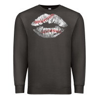 Smoke baseball lips Premium Sweatshirt - AdoDesignShop
