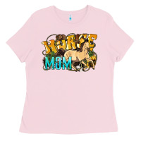 Bubblegum Pink Horse Mom Rope Ladies Tee - HowdyJamesFarm