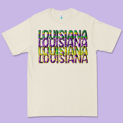 Louisiana Mardi Gras Premium Tee Designed By Cowgirlartshop