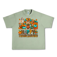 Oil Green Happy Thanksgiving Coffee Cups Urban Heavy Tee - FaDigitalArtStudio