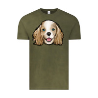Vintage Olive cocker spaniel Vintage Tee - Jasminsmagicworld