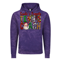 Cloud Purple Santa's Favorite Tennis Coach For Christmas Vintage Hoodie - FaDigitalArtStudio