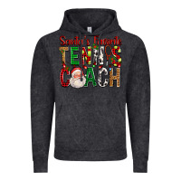 Vintage Black Santa's Favorite Tennis Coach For Christmas Vintage Hoodie - FaDigitalArtStudio