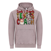Vintage Zinc Santa's Favorite Tennis Coach For Christmas Vintage Hoodie - FaDigitalArtStudio
