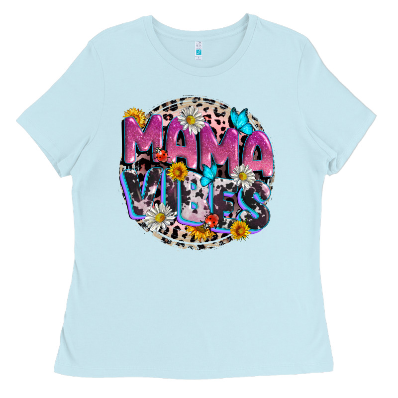 Mama Vibes Mother's Day Ladies Tee by CowGirlArtShop | Teevron