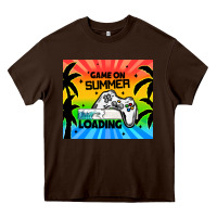 Chocolate Brown game on summer loading Heavy Core Tee - TumblerDesignByShophia