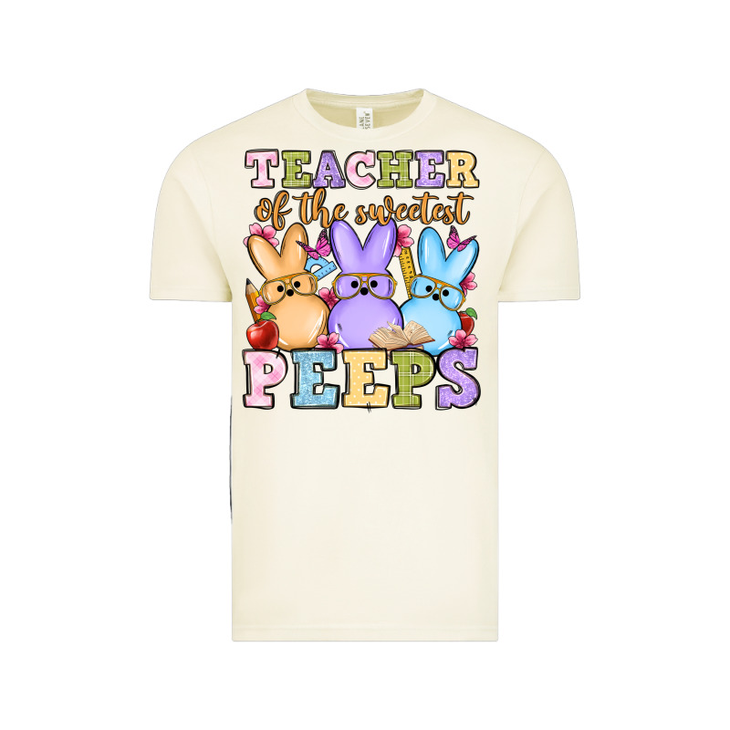 Easter Day Teacher Of The Sweetest Peeps Vintage Tee by OliviaCreatesArt | Teevron