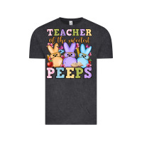 Vintage Black Easter Day Teacher of the sweetest peeps Vintage Tee - OliviaCreatesArt
