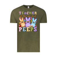 Vintage Olive Easter Day Teacher of the sweetest peeps Vintage Tee - OliviaCreatesArt