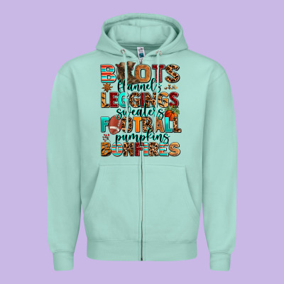Boots Flannels Zipper Hoodie Designed By Adodesignshop