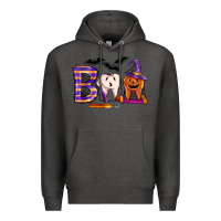 Charcoal Heather dental boo halloween Premium Hoodie - LillyAllenDesigns