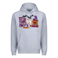 Heather Grey dental boo halloween Premium Hoodie - LillyAllenDesigns