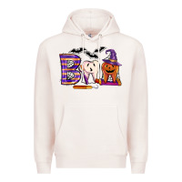 Pale Pink dental boo halloween Premium Hoodie - LillyAllenDesigns