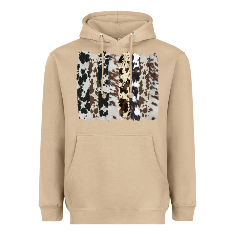 Cowhide Brushstroke Heavyweight Hoodie by AdoDesignShop | Teevron