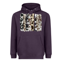 Plum cowhide brushstroke Heavyweight Hoodie - AdoDesignShop