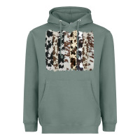 Sage cowhide brushstroke Heavyweight Hoodie - AdoDesignShop