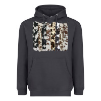 Smoke cowhide brushstroke Heavyweight Hoodie - AdoDesignShop