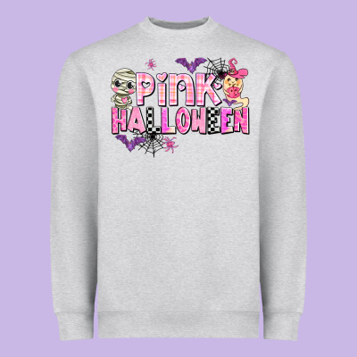 Pink Halloween Heavyweight Sweatshirt Designed By Adodesignshop