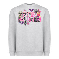 Heather Grey pink halloween Heavyweight Sweatshirt - AdoDesignShop