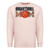 Pale Pink basketball mom Premium Sweatshirt - AdoDesignShop