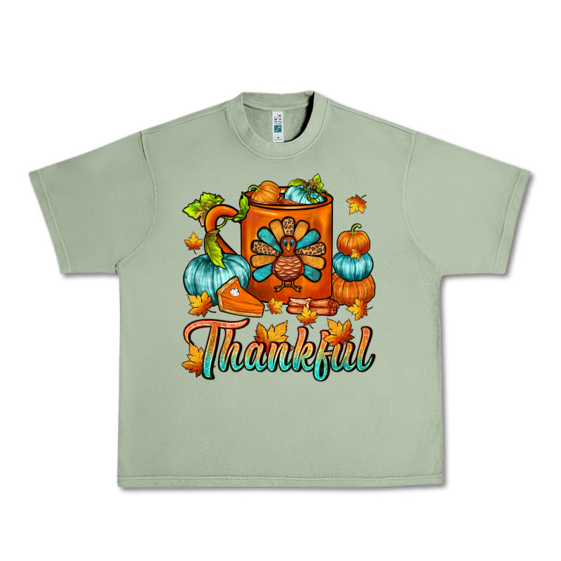 Thankful Thanksgiving Coffee Mug Urban Heavy Tee by FaDigitalArtStudio | Teevron