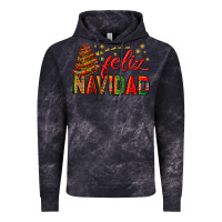Cloud Black Feliz Navidad With Sombrero Tree Vintage Hoodie - BundleAndBundleShop