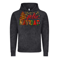 Vintage Black Feliz Navidad With Sombrero Tree Vintage Hoodie - BundleAndBundleShop