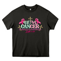 Asphalt Heal Cancer Luke 1:37 cross Cancer Awareness Heavy Core Tee - HowdyJamesFarm