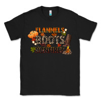 Black flannels boots and bonfires Classic Tee - CowGirlArtShop
